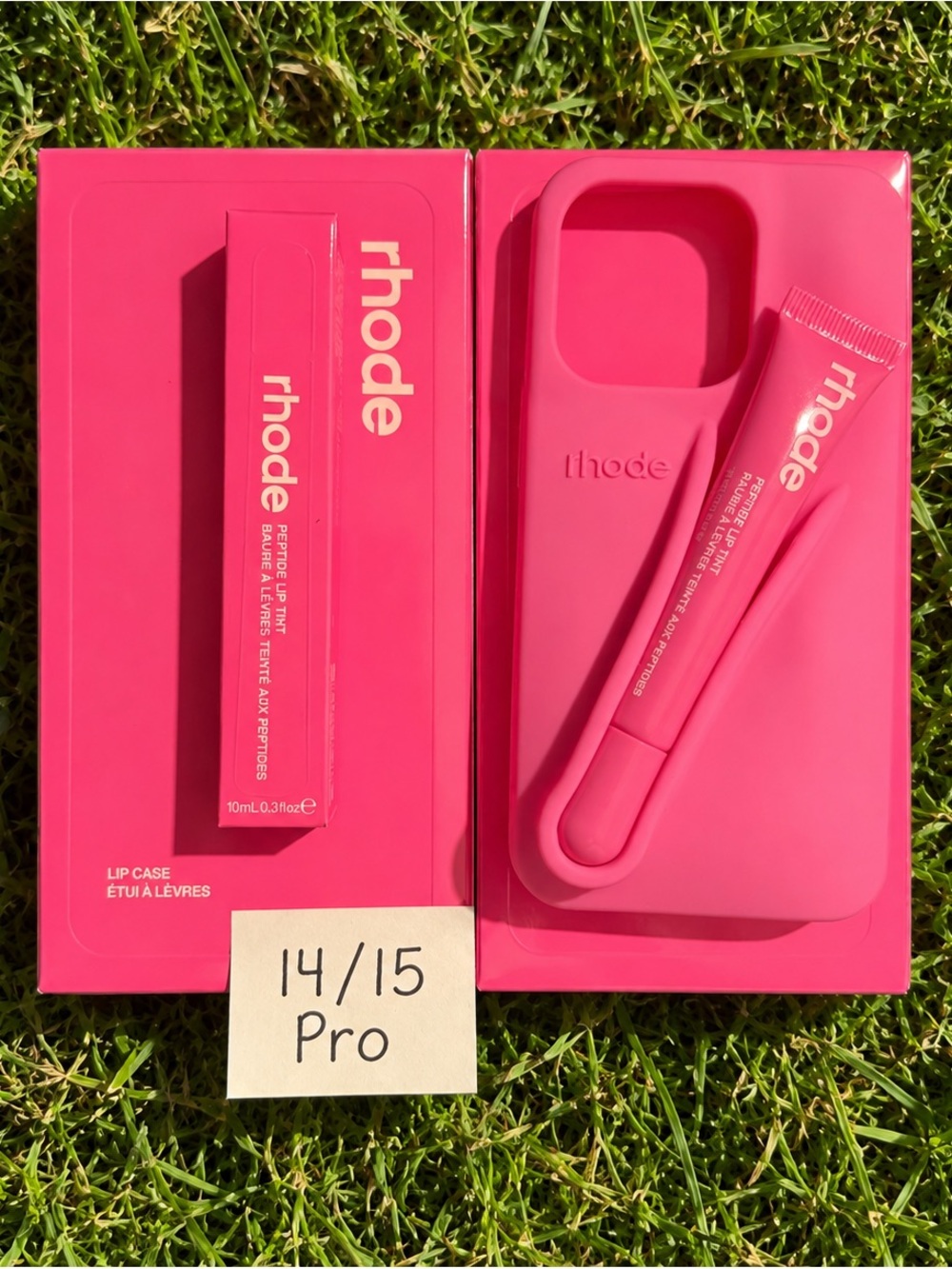RHODE Pink iPhone Case with Matching Lip Tint